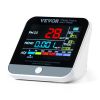 VEVOR Mini Air Quality Monitor 8-IN-1, Professional PM2.5 PM10 PM1.0 Particle Counter, Formaldehyde, Temperature, Humidity