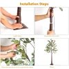 5.9ft Lighted Artificial Olive Tree with LED Fairy Lights with LED Fairy Lights for Garden Patio Front door Party Indoor Outdoor Decor