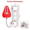 2Pcs Portable Travel Door Lock Home Hotel Apartment Security Lock Anti Theft Security Tool Door Safety Latch Lock