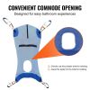 VEVOR Full Body Patient Lift Sling with Commode Opening Medical Aid Sling L-Size, 147 x 105cm, 600LBS