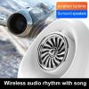 Portable Wireless 4D Surround Speaker; Atmosphere Night Light Subwoofer For Home Outdoor Music Rhythm