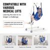 VEVOR Full Body Patient Lift Sling with Commode Opening Medical Aid Sling L-Size, 147 x 105cm, 600LBS