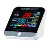 VEVOR Mini Air Quality Monitor 8-IN-1, Professional PM2.5 PM10 PM1.0 Particle Counter, Formaldehyde, Temperature, Humidity