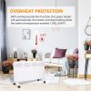 1500W Electric Utility Space Thermostat Heater, Freestanding Convector Heater For Office Desk Bedroom Home Indoor Use