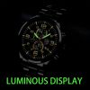 Fashion Mens Sports Watches for Men Luxury Stainless Steel Quartz Wrist Watch Luminous Clock Man Business Casual Watch