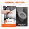 VEVOR Raised Toilet Seat, 7-Position Height Adjustment 19.3" - 25.2", 350lbs Weight Capacity, with Comfort Padded Aluminum Frame