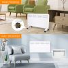 1500W Electric Utility Space Thermostat Heater, Freestanding Convector Heater For Office Desk Bedroom Home Indoor Use