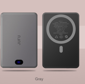 Adaptable To The Whole Scene With Magnetic Wireless Power Bank, A Savior For Travel And Office, Magnetic Charging In Seconds, Portable, Small And (Color: Grey)