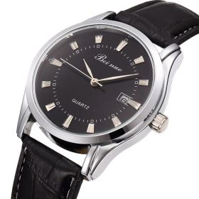 Wrist Watch Men Watches 2021 Top Brand Luxury Wristwatch Men's Clock Quartz Sport Watch Hodinky relogio masculino montre homme (Color: Black Silver, size: 1)
