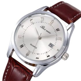 Wrist Watch Men Watches 2021 Top Brand Luxury Wristwatch Men's Clock Quartz Sport Watch Hodinky relogio masculino montre homme (Color: Brown, size: 1)