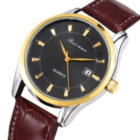 Wrist Watch Men Watches 2021 Top Brand Luxury Wristwatch Men's Clock Quartz Sport Watch Hodinky relogio masculino montre homme (Color: Brown Gold, size: 1)