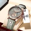Swiss Brand POEDAGAR Men Watch Fashion Top Luxury Sport Men's Wristwatch Waterproof Luminous Leather Date Quartz Watches Man Box