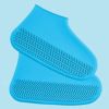 1 Pair Of Reusable Latex Waterproof Rain Shoe Covers Slip-resistant Rubber Rain Boot Covers S/M/L Shoe Accessories