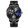 2023 Luxury Men's Fashion Car Wheel Watches Men Sports Waterproof Quartz Wristwatch Stainless Steel Wheel Hub Watch montre homme