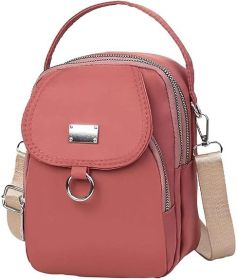 Army Green Water-Proof Women Crossbody Bag Multi Compartment Mobile Phone Bag Women Messenger Bag Casual Oxford Cloth Women Bag Shoulder (Color: Green)