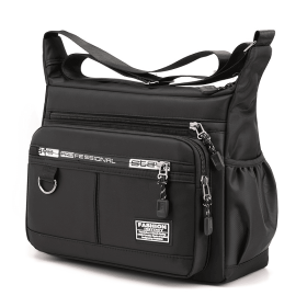 Waterproof Light Leisure Bag,Messenger Bag for Menwomen,Large Women Laptop Bag Waterproof Messenger Bag (Color: Black)