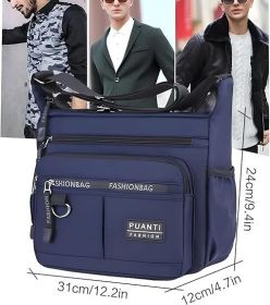 Waterproof Light Leisure Bag,Messenger Bag for Menwomen,Large Women Laptop Bag Waterproof Messenger Bag (Color: dark blue)