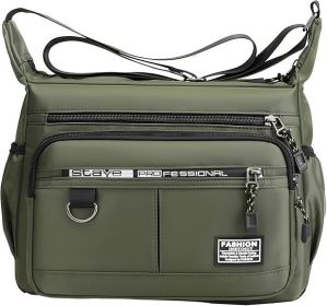 Waterproof Light Leisure Bag,Messenger Bag for Menwomen,Large Women Laptop Bag Waterproof Messenger Bag (Color: Green)