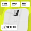 25 Metrics EziGo White Digital Bathroom Smart Scale with BMI, Body Fat, Muscle Mass, Bluetooth, Apple Health Compatible Scales