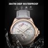Swiss Brand POEDAGAR Men Watch Fashion Top Luxury Sport Men's Wristwatch Waterproof Luminous Leather Date Quartz Watches Man Box