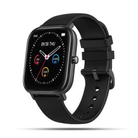0128 New Men's Sports Watch Fashion Trend Multifunctional Unisex Smart Watch (Color: Tape Black)