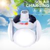 Solar Outdoor Light Folding LED Soccer Light Bulb Portable Emergency Lamp USB Rechargeable Search Lights Waterproof Camping Lamp