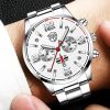Fashion Mens Luxury Watches Men Business Stainless Steel Quartz Wrist Watch Man Sports Casual Leather Watch —á–∞—Å—ã –º—É–∂—Å–∫–∏–µ
