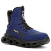JIEFU Work Safety Boots Breathable Lightweight Reliable Durable Steel Toe Industrial Construction Shoes