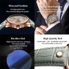 Swiss Brand POEDAGAR Men Watch Fashion Top Luxury Sport Men's Wristwatch Waterproof Luminous Leather Date Quartz Watches Man Box